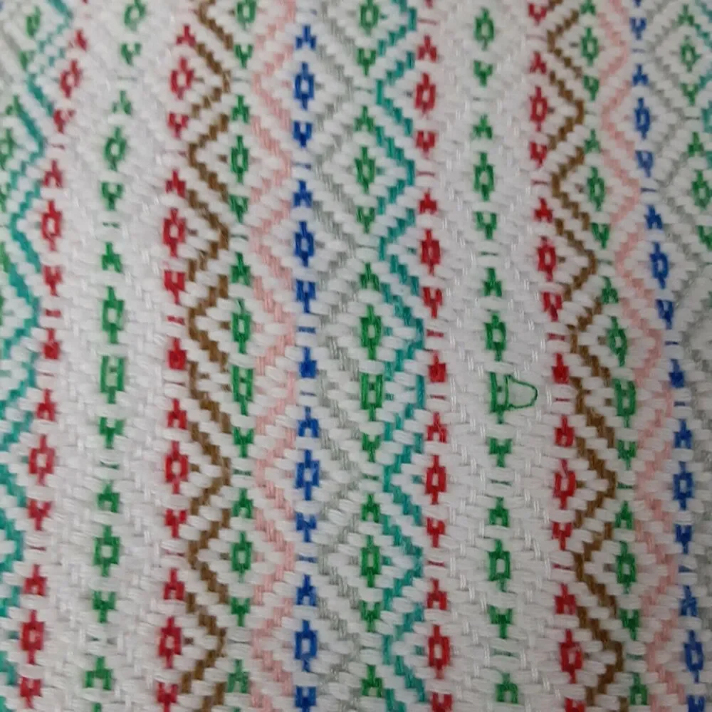 Vintage Woven Blanket Piece of Art,Boho.Tribal 45 x 80